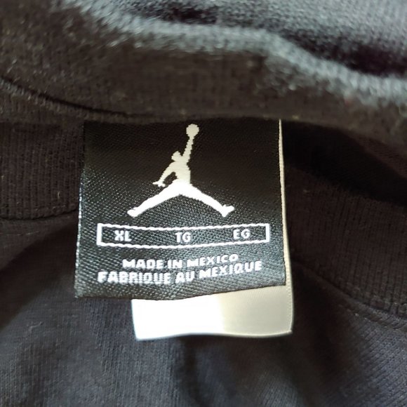 Michael Jordan Air Logo Mens Black T-Shirt XL - Picture 7 of 8